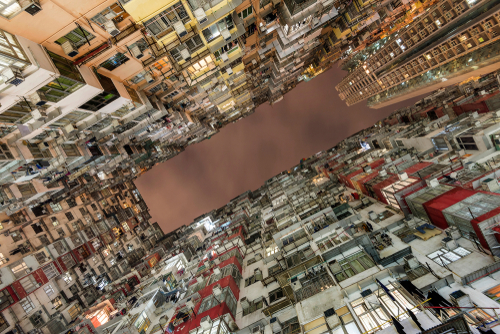 Urbanization in building collage