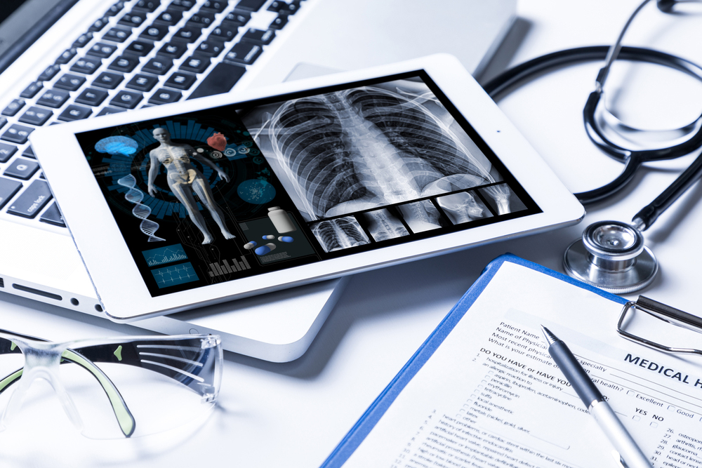 Tablet showcasing Electronic Health Records (EHRs)