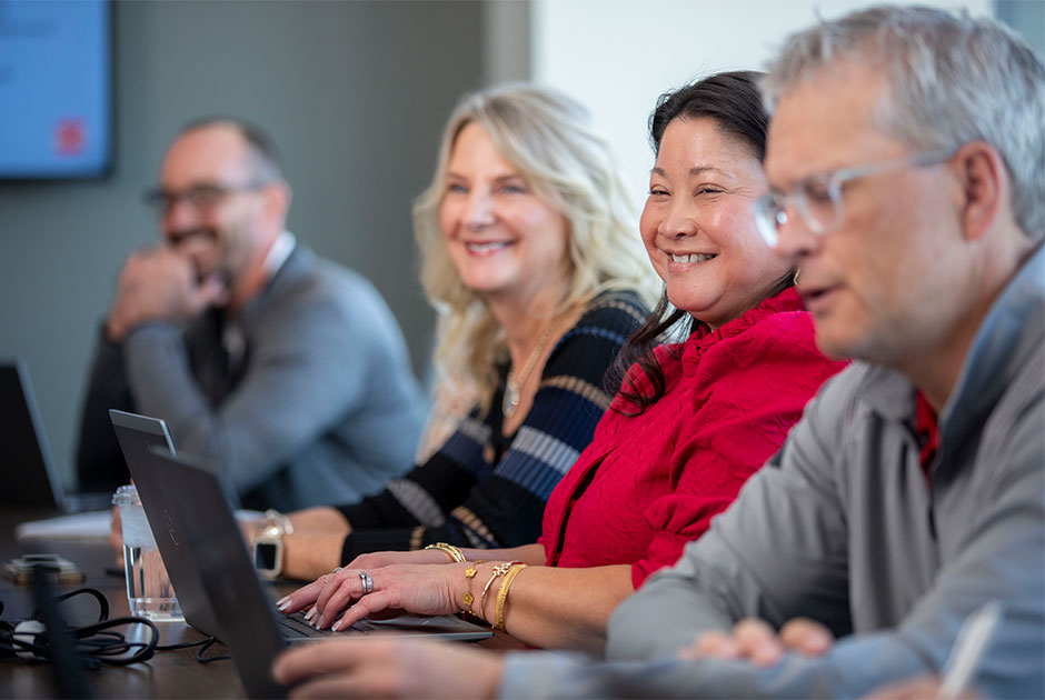 RGA Underwriting Team Meeting RGA underwriting team in a meeting