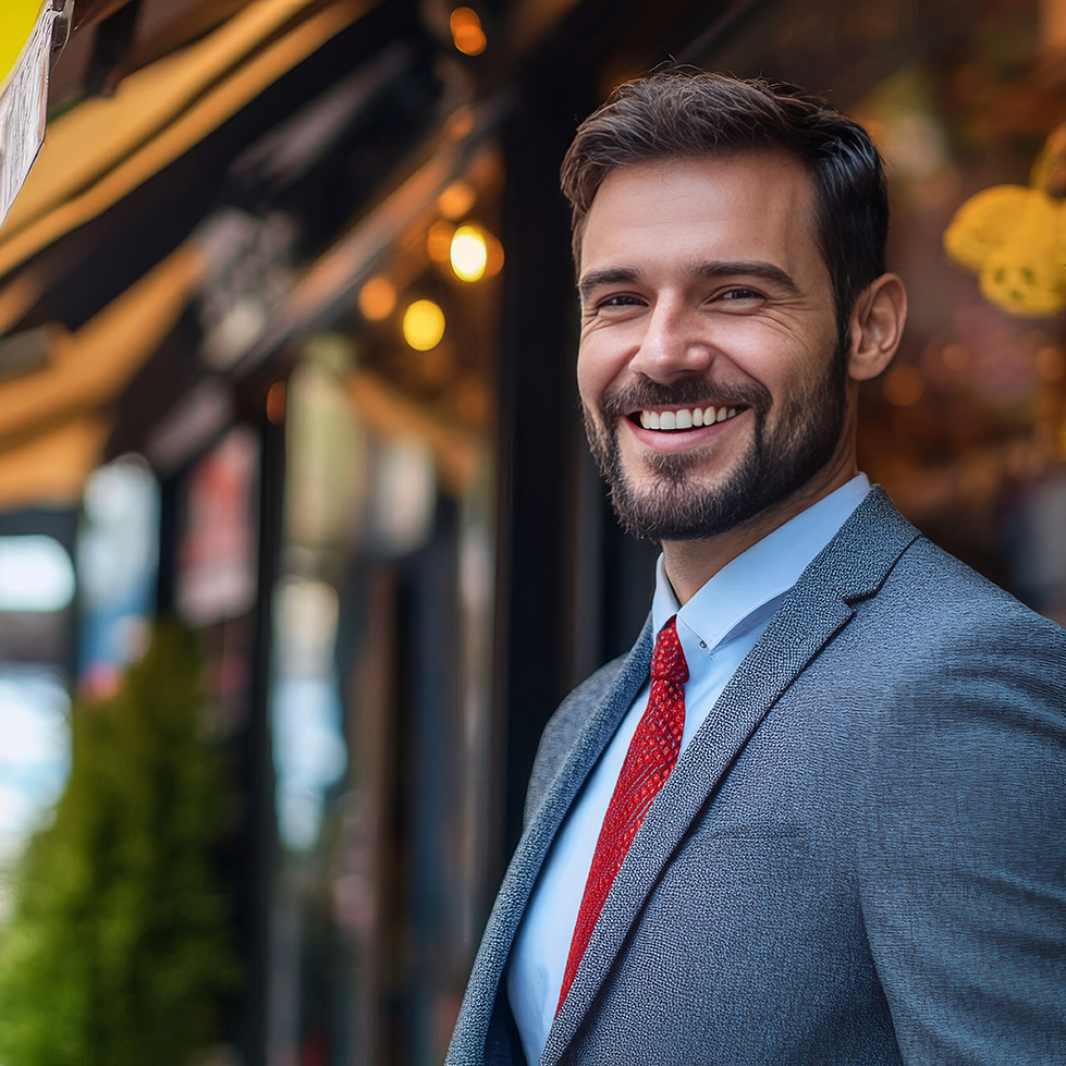 Smiling businessman